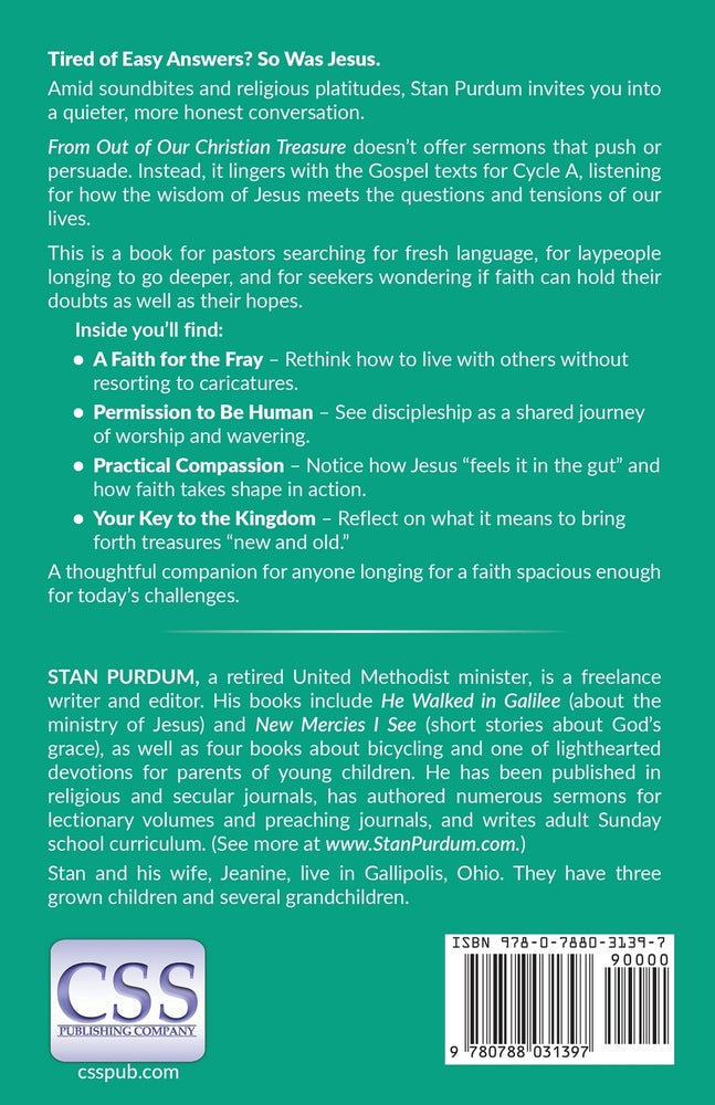 From Out of Our Christian Treasure- Sermons for the Season After Pentecost (First Half) Based on the Gospel Lessons for Cycle A